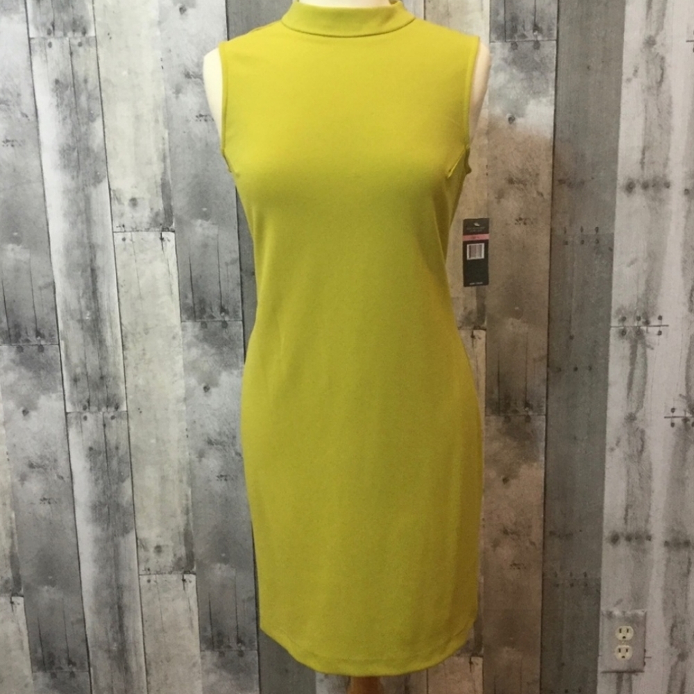 SHARAGANO Sleeveless Sheath Mock Neck Sz 10 NWT Business